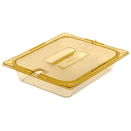 Nắp Khay Thức Ăn Chịu Nhiệt Cao Cỡ Nửa Có Rãnh Carlisle Universal - Màu Hổ Phách (10431U13)