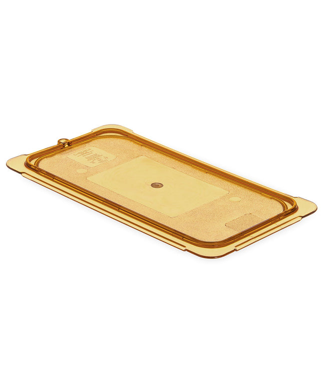 Nắp Khay Thức Ăn Chịu Nhiệt Cao Carlisle Universal Cỡ 1/3 Có Rãnh - Màu Hổ Phách (10471U13)