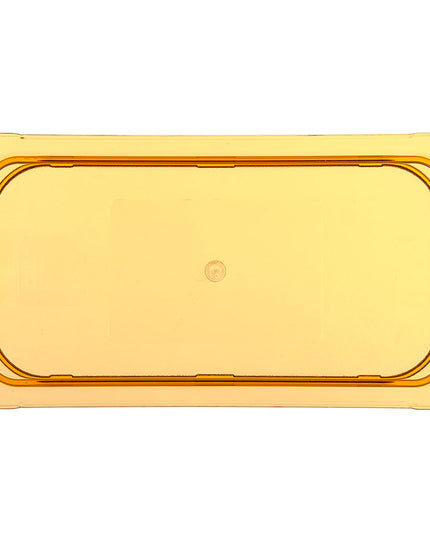 Nắp Khay Thức Ăn Chịu Nhiệt Cao Carlisle Universal Cỡ 1/3 Có Rãnh - Màu Hổ Phách (10471U13)