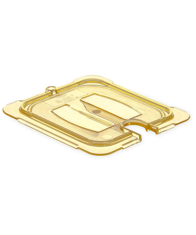 Nắp Khay Thực Phẩm Chịu Nhiệt Cao Carlisle Universal Cỡ 1/6 Có Rãnh - Màu Hổ Phách (10511U13)