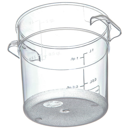 Hộp Đựng Thực Phẩm Tròn Carlisle 0.9 lít - Xếp Chồng Được, Trong Suốt (1076107)