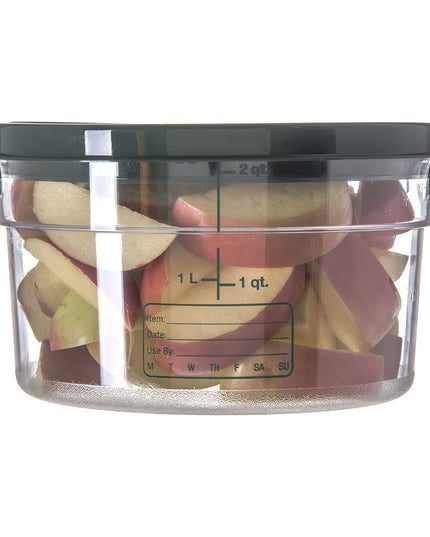 Hộp Đựng Thực Phẩm Tròn Carlisle 1.9 l - Xếp Chồng Được, Trong Suốt (1076307)