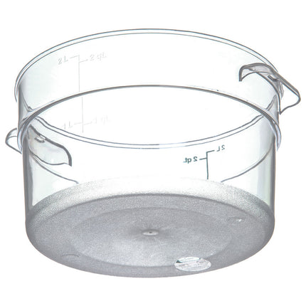 Hộp Đựng Thực Phẩm Tròn Carlisle 1.9 l - Xếp Chồng Được, Trong Suốt (1076307)