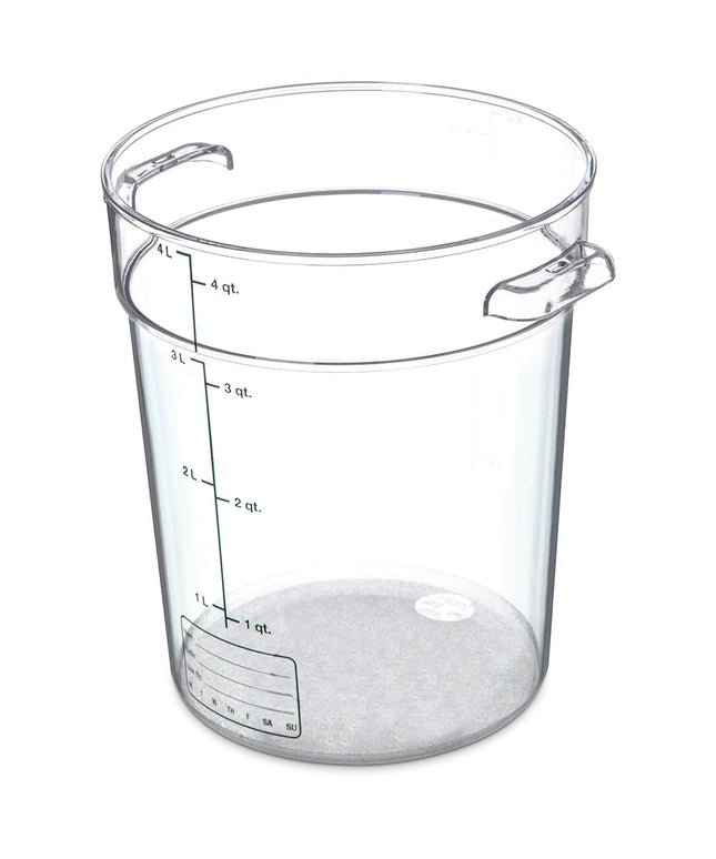 Hộp Đựng Thực Phẩm Tròn Carlisle 3.8 lít - Xếp Chồng Được, Trong Suốt (1076407)