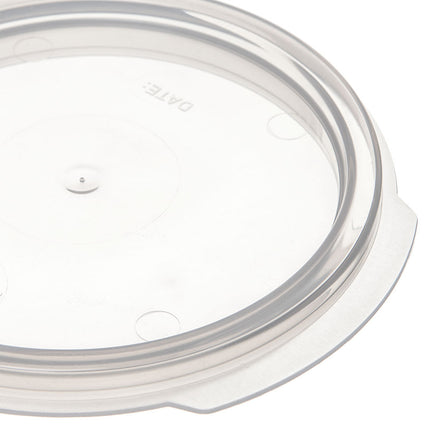 Nắp Hộp Đựng Thực Phẩm Tròn Carlisle 0.9 lít - Trong Mờ (1077030)