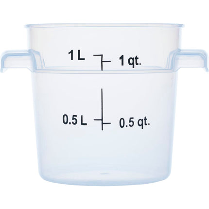 Hộp Đựng Thực Phẩm Tròn Carlisle 0.9 lít - Trong Suốt (1096130)