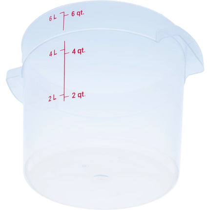 Hộp Đựng Thực Phẩm Tròn Carlisle 5.7 lít - Trong Suốt (1096530)