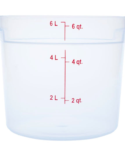 Hộp Đựng Thực Phẩm Tròn Carlisle 5.7 lít - Trong Suốt (1096530)