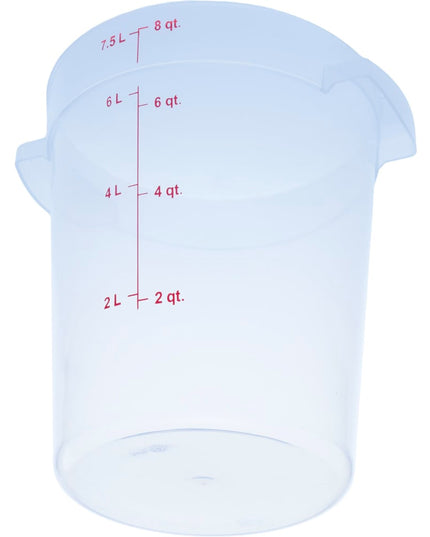 Hộp Đựng Thực Phẩm Tròn Carlisle 7.6 lít - Trong Suốt (1096630)