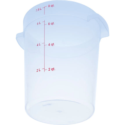Hộp Đựng Thực Phẩm Tròn Carlisle 7.6 lít - Trong Suốt (1096630)