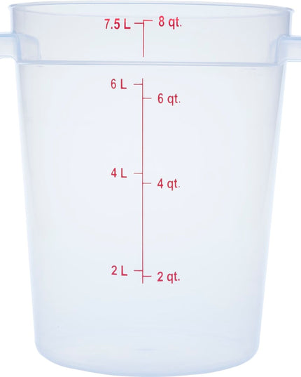 Hộp Đựng Thực Phẩm Tròn Carlisle 7.6 lít - Trong Suốt (1096630)