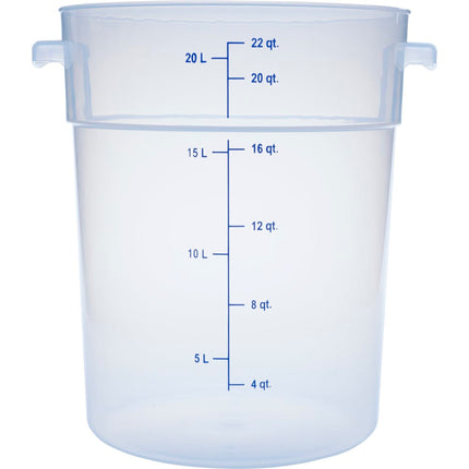 Hộp Đựng Thực Phẩm Tròn Carlisle 20.8 lít - Trong Suốt (1096930)