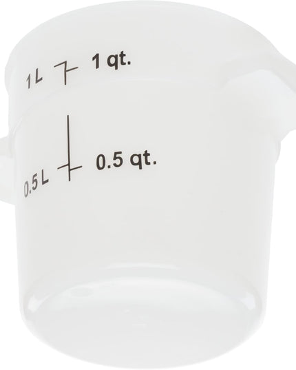 Hộp Đựng Thực Phẩm Tròn Carlisle 0.9 lít - Trắng (1097102)