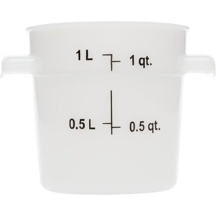 Hộp Đựng Thực Phẩm Tròn Carlisle 0.9 lít - Trắng (1097102)