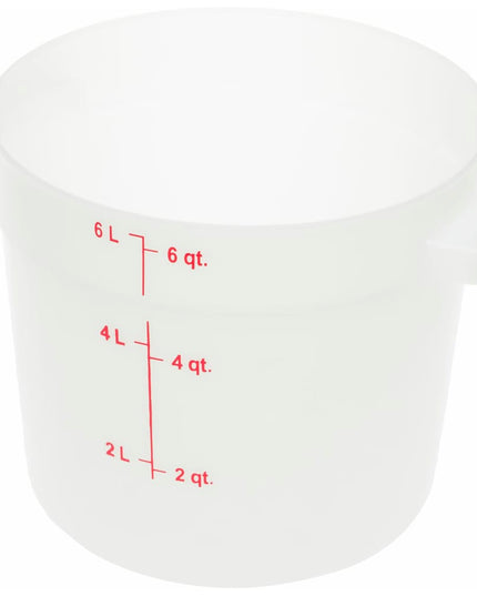 Hộp Đựng Thực Phẩm Tròn Carlisle 5.7 lít - Trắng (1097502)