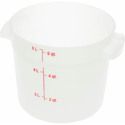 Hộp Đựng Thực Phẩm Tròn Carlisle 5.7 lít - Trắng (1097502)
