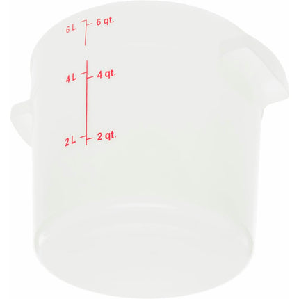 Hộp Đựng Thực Phẩm Tròn Carlisle 5.7 lít - Trắng (1097502)
