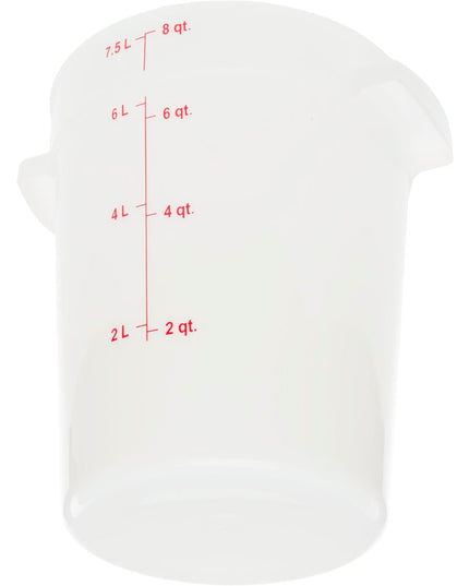 Hộp Đựng Thực Phẩm Tròn Carlisle 7.6 lít - Trắng (1097602)