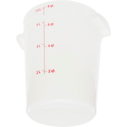 Hộp Đựng Thực Phẩm Tròn Carlisle 7.6 lít - Trắng (1097602)