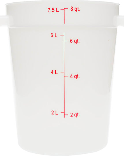 Hộp Đựng Thực Phẩm Tròn Carlisle 7.6 lít - Trắng (1097602)