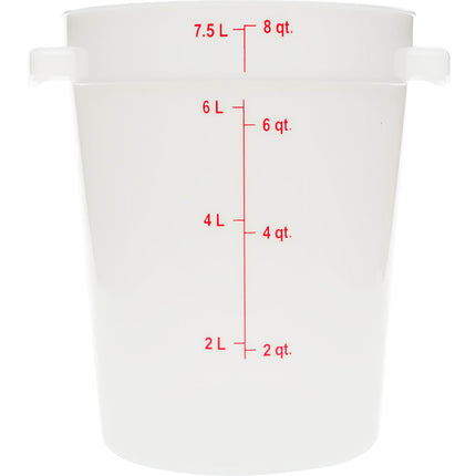 Hộp Đựng Thực Phẩm Tròn Carlisle 7.6 lít - Trắng (1097602)