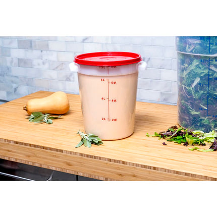 Hộp Đựng Thực Phẩm Tròn Carlisle 7.6 lít - Trắng (1097602)