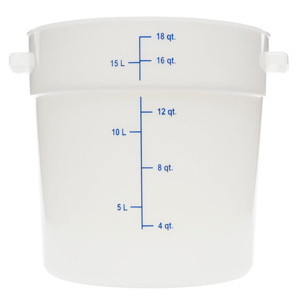 Hộp Đựng Thực Phẩm Tròn Carlisle 17 lít - Trắng (1097802)