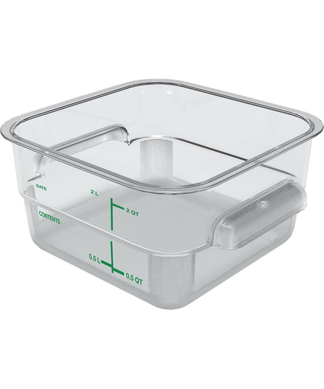 Hộp Đựng Thực Phẩm Vuông Carlisle 1.9 l - Polycarbonate, Trong Suốt (11950AF07)