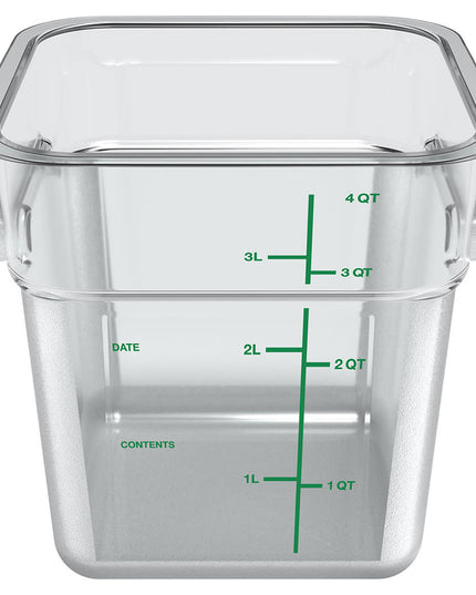 Hộp Đựng Thực Phẩm Vuông Carlisle 3.8 l - Trong Suốt (1195107)