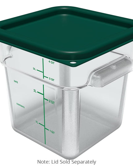 Hộp Đựng Thực Phẩm Vuông Carlisle 3.8 l - Trong Suốt (1195107)