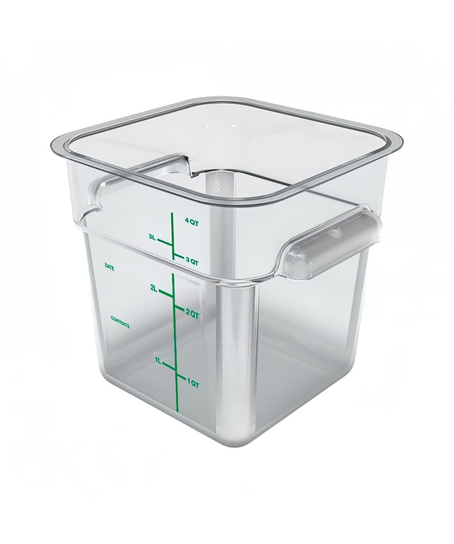 Hộp Đựng Thực Phẩm Vuông Carlisle 3.8 lít - Polycarbonate, Trong Suốt (11951AF07)