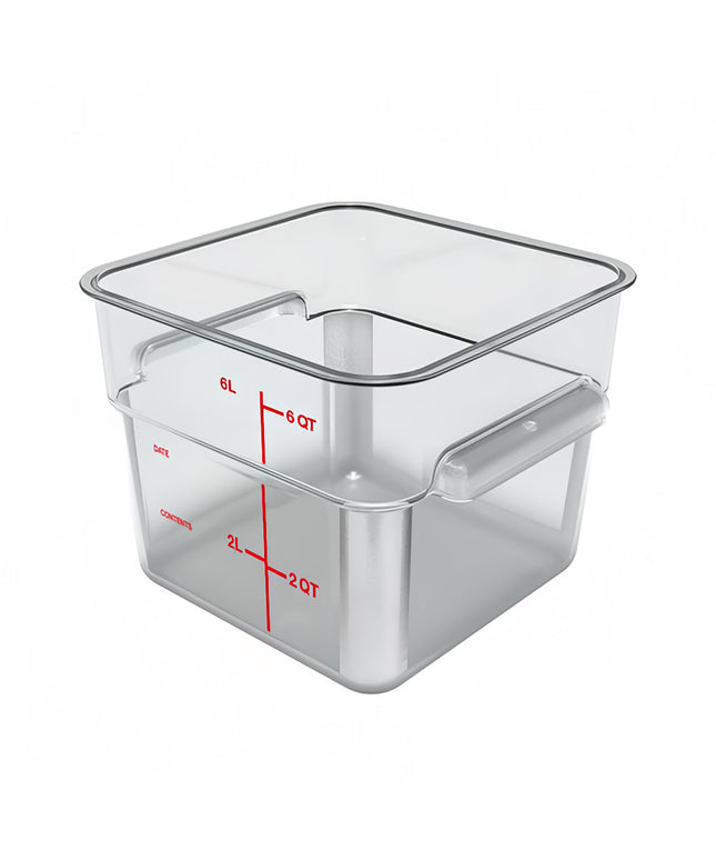 Hộp Đựng Thực Phẩm Vuông Carlisle 5.7 lít - Polycarbonate, Trong Suốt (11952AF07)