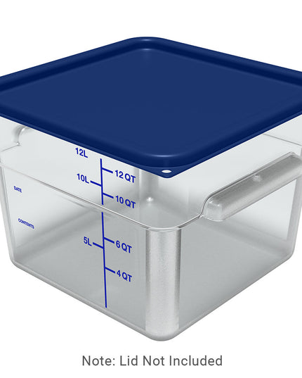 Hộp Đựng Thực Phẩm Vuông Carlisle 11.4 lít - Trong Suốt (1195407)