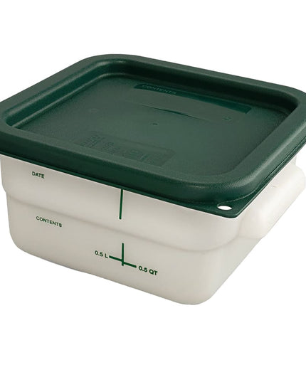 Hộp Đựng Thực Phẩm Vuông Carlisle 1.9 lít - Polyethylene, Trong Suốt (11960PE02)