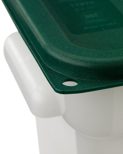 Hộp Đựng Thực Phẩm Vuông Carlisle 1.9 lít - Polyethylene, Trong Suốt (11960PE02)