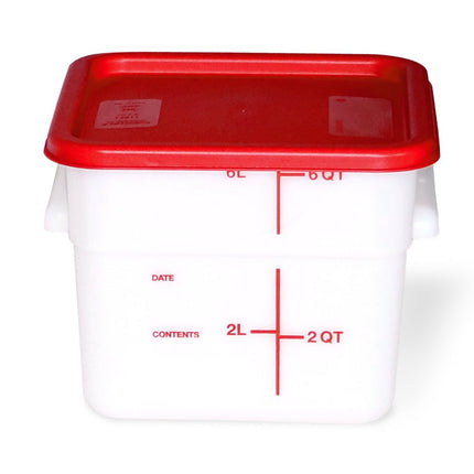 Nắp Carlisle Cho Hộp Đựng Thực Phẩm Vuông 6-7.6 lít - Polyethylene, Đỏ (1197105)