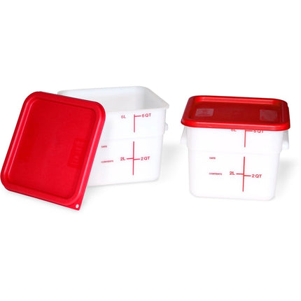 Nắp Carlisle Cho Hộp Đựng Thực Phẩm Vuông 6-7.6 lít - Polyethylene, Đỏ (1197105)
