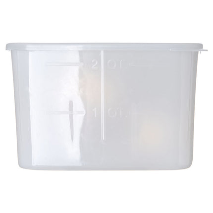 Hộp Đựng Thực Phẩm Vuông Carlisle 1.9 l - Trắng (153202)