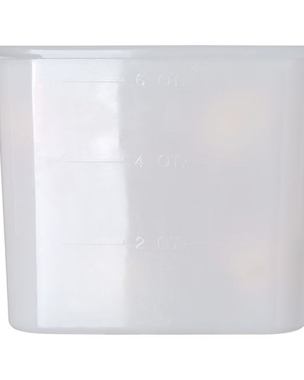 Hộp Đựng Thực Phẩm Vuông Carlisle 5.7 l - Trắng (155602)