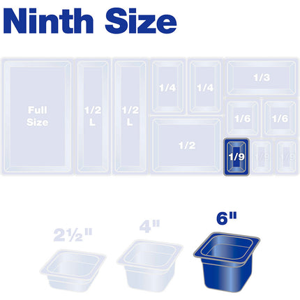 Khay Đựng Thực Phẩm Chịu Nhiệt Carlisle 3088803 Cỡ 1/9 Sâu 15.2 cm