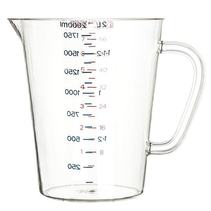 Cốc Đong Oval Carlisle 4314407 1892 ml Vòi Rót Tay Cầm Chữ C Polycarbonate Trong