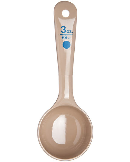 Thìa Chia Phần Đặc Carlisle 118 ml Tay Cầm Ngắn, Polycarbonate, Màu Be (432806)