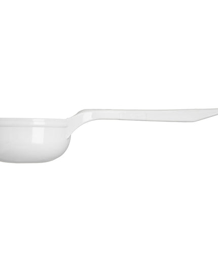 Muỗng Chia Phần Đặc Carlisle 89 ml Đáy Phẳng Nhựa Màu Trắng (492602)