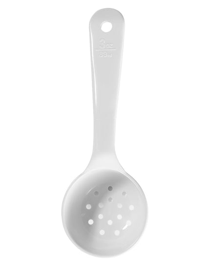 Muỗng Chia Phần Có Lỗ Carlisle Measure Miser® 89 ml Màu Trắng (492702)