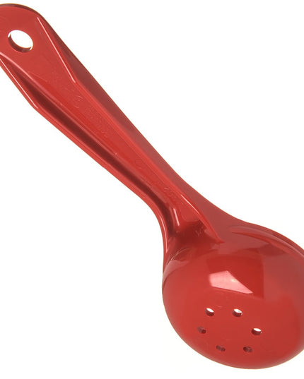 Muỗng Chia Phần Có Lỗ Carlisle 59 ml Đáy Phẳng Nhựa Màu Đỏ (496205)