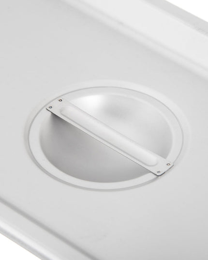Nắp Khay Hấp Carlisle Kích Thước 1/3 - Có Rãnh, Thép Không Gỉ (607130CS)