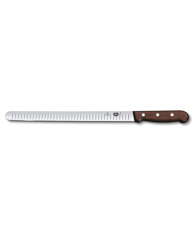 Dao Thái Lưỡi Granton Victorinox 5.4120.30 30.5 cm Cán Gỗ Hồng Mộc