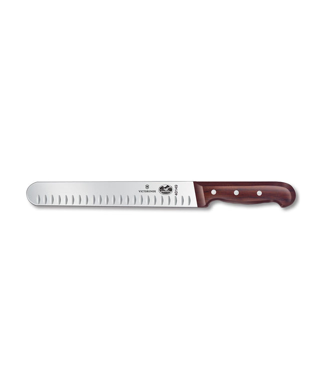 Dao Thái Lưỡi Granton Victorinox 7.6059.10 25.4 cm Cán Gỗ Hồng Mộc