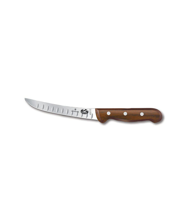 Dao Lọc Xương Cong Cứng Victorinox 5.6520.15 Lưỡi 15.2 cm Cán Gỗ Hồng Mộc