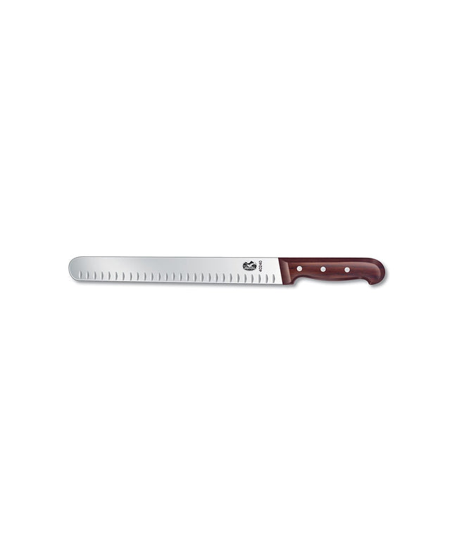 Dao Thái Granton Edge Victorinox 7.6059.12 Lưỡi 35.6 cm Cán Gỗ Hồng Mộc